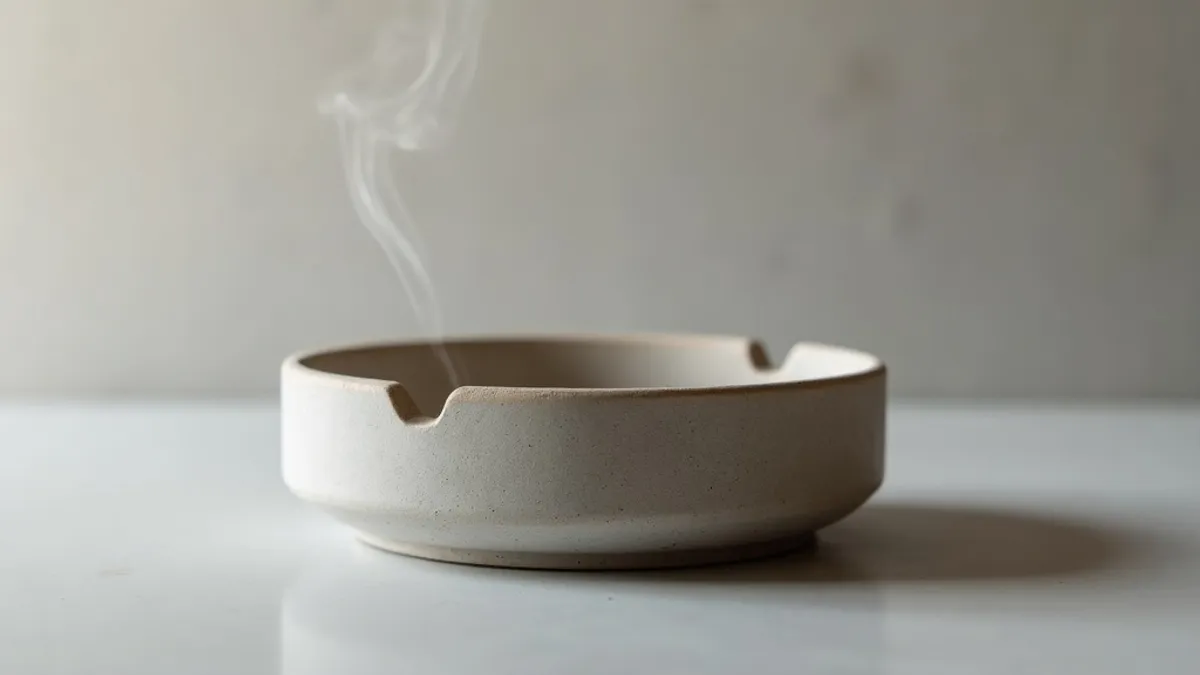 Design-Aschenbecher als Hingucker