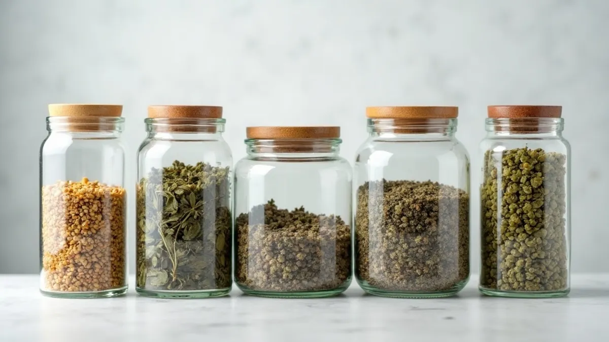 Stash Jars: Glas, Metall, UV-Schutz